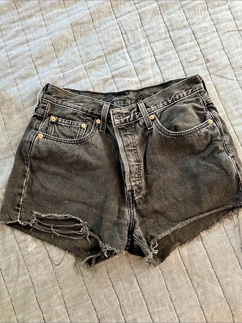 Levi's 501 Original Cut-Off Shorts Black